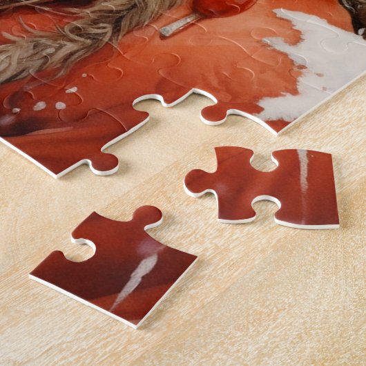 SCHATTIGE MEISJE EN KAT KUNST PUZZEL LEGPUZZEL (Zijkant)