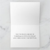 Schattige meisje en sneeuwman kerst Kaart (Binnen)