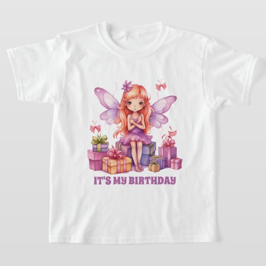 Schattige meisje feeënfeest t-shirt (Laagn)