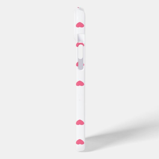 Schattige Meisje Gepersonaliseerd Monogram Roze Ha Case-Mate iPhone Case (Achterkant / Links)