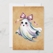 Schattige Meisje Ghost Verjaardag Mash Kaart (Achterkant)