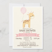 Schattige Meisje Giraffe, Oerwoud Zoo Dier Baby sh Kaart (Voorkant)