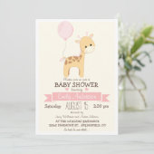 Schattige Meisje Giraffe, Oerwoud Zoo Dier Baby sh Kaart (Staand voorkant)