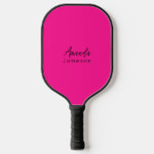 Schattige Meisje Heet Roze Monogrammed Volledige N Pickleball Paddle (Voorkant)