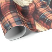 Schattige  meisje illustratie cadeaupapier (Rol Hoek)