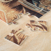 Schattige  meisje illustratie legpuzzel (Zijkant)