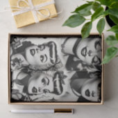 Schattige  meisje illustratie tissuepapier (Geschenk)