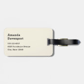 Schattige meisje in bijenkostuum met honing bagagelabel (Achterkant horizontaal)