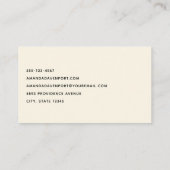 Schattige meisje in bijenkostuum met honing visitekaartje (Achterkant)