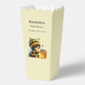 Schattige meisje in bijenkostuum met honingkostuum bedankdoosjes (Achterkant)