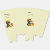 Schattige meisje in bijenkostuum met honingkostuum bedankdoosjes (Ongevouwen)