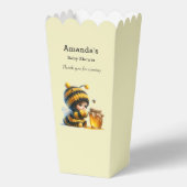 Schattige meisje in bijenkostuum met honingkostuum bedankdoosjes (Voorkant)