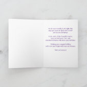 Schattige Meisje Kerst Kaart - Personaliseer (Binnen)