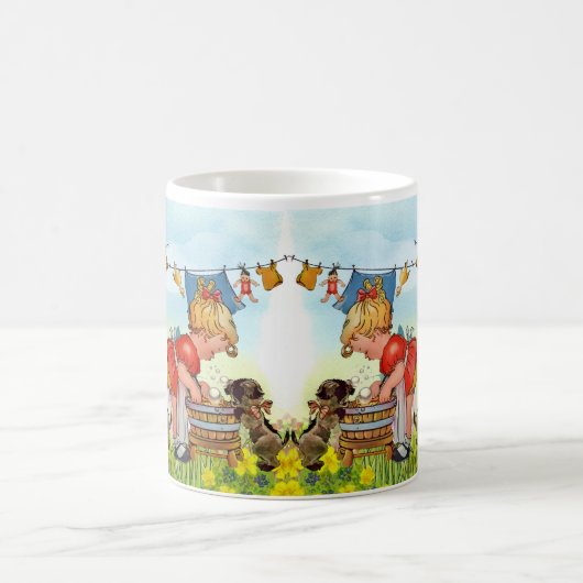  Schattige meisje Koffiemok (Center)