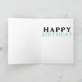 Schattige meisje met verjaardagstaart, verjaardags kaart (Binnen)