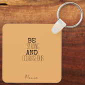 SCHATTIGE MEISJE MUIS MET KLEURRIJKE BLOEMEN MOTIV SLEUTELHANGER (Achterkant)