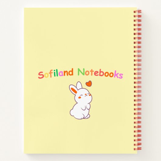 Schattige meisje 💗🥭 notitieboek (Achterkant)