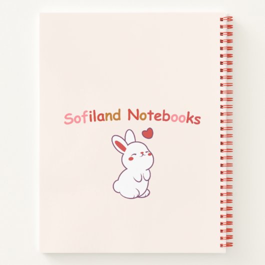 Schattige meisje 💗🌷 notitieboek (Achterkant)