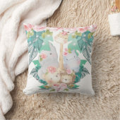 Schattige Meisje Oerwoud Dieren Kussen (Deken)