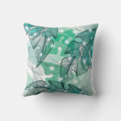 Schattige Meisje Oerwoud Dieren Kussen (Achterkant)