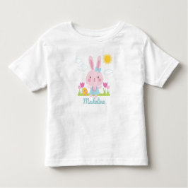 Schattige Meisje Paashaas Kinder Shirts