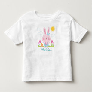 Schattige Meisje Paashaas Kinder Shirts