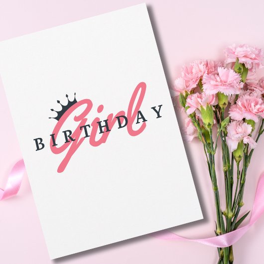 Schattige Meisje Piloot Vliegt Vliegtuig, Girly Ro Kaart