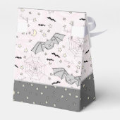 Schattige Meisje Roze Baby Vleermuizen Halloween & Bedankdoosjes (Achterkant)