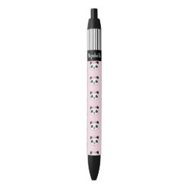 Schattige Meisje Roze Panda School Zwarte Inkt Pen
