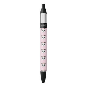 Schattige Meisje Roze Panda School Zwarte Inkt Pen