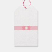 Schattige Meisje Schoenen Ballerina Baby shower La Cadeaulabel (Achterkant)