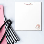 Schattige meisje terug naar school notitieblok<br><div class="desc">Maak het weer leuk om naar school te gaan met ons Schattigee Girly Notitieblok! Deze gepersonaliseerde met naam notitieblok is perfect voor het noteren van huiswerk opdrachten, doedelen tijdens de les, of het schrijven van zoete notities aan je vrienden. Blijf het hele jaar door georganiseerd en stijlvol met dit schattige...</div>