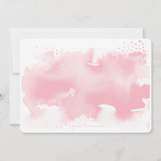 SCHATTIGE MEISJE verjaardagsfeestje UITNODIGEN roz Kaart (Achterkant)