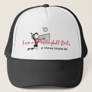 Schattige Meisje Volleybal Trucker Pet