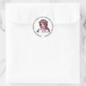 Schattige Meisje Vriendschap Stickers (Tas)