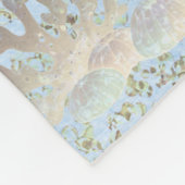 Schattige meisje "zeemeermin onder het Zee" blond  Fleece Deken (Hoek)