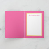 schattige meisjes 4e verjaardag van de eenhoorn va kaart (Binnen)