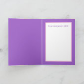 schattige meisjes 5th Birthday unicorn voegen naam Kaart (Binnen)