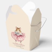 Schattige Meisjes Ballerina Hamster Verjaardag Dan Bedankdoosjes (Geopend)