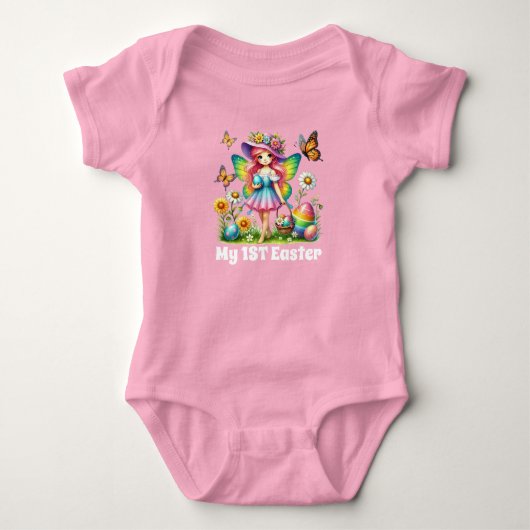 Schattige meisjes eerste Pasperifee Romper (Voorkant)