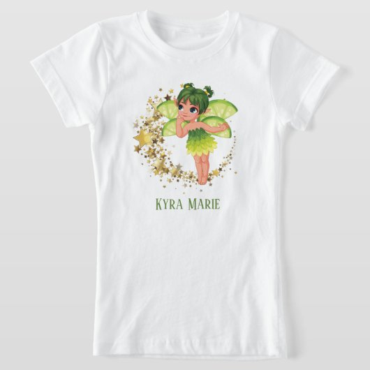 schattige meisjes fantasiefee voegt de naam T-Shir T-shirt (Laagn)