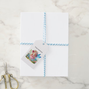 Schattige meisjes feeën liefhebbers aanpasbaar cadeaulabel