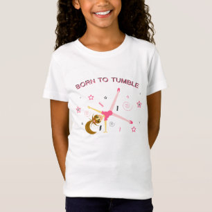 Schattige meisjes Gymnastiek T-Shirt