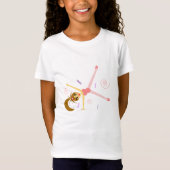 Schattige meisjes Gymnastiek T-Shirt (Voorkant)