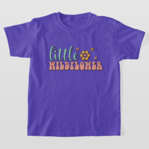 schattige meisjes kleine wildbloem t-shirt