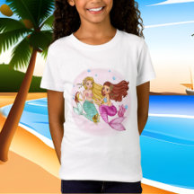 schattige meisjes zeemeerstrand T-Shirt