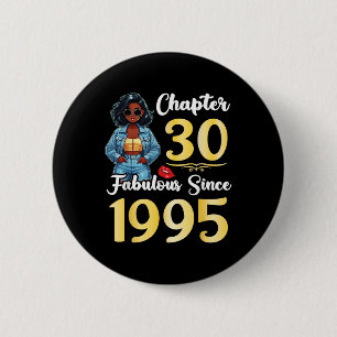 Schattige Meisjeshoofdstuk 30 jaar oud Fabulous si Ronde Button 5,7 Cm
