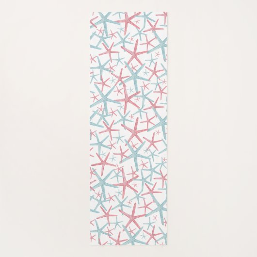 Schattige meisjesmodern strand yogamat (Achterkant)