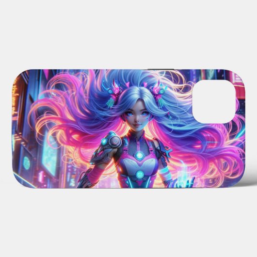 Schattige meisjesontwerp Case-Mate iPhone case (Achterkant (horizontaal))