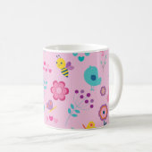 Schattige meisjesontwerp koffiemok (Voorkant rechts)